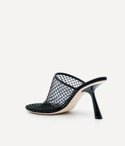 Dolly Mesh Mule In Black