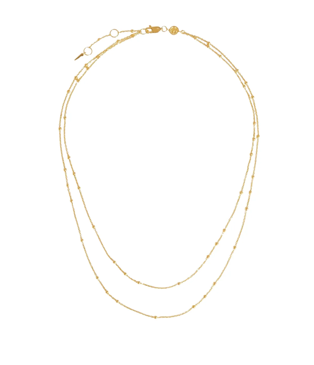 Double Chain Necklace In Gold