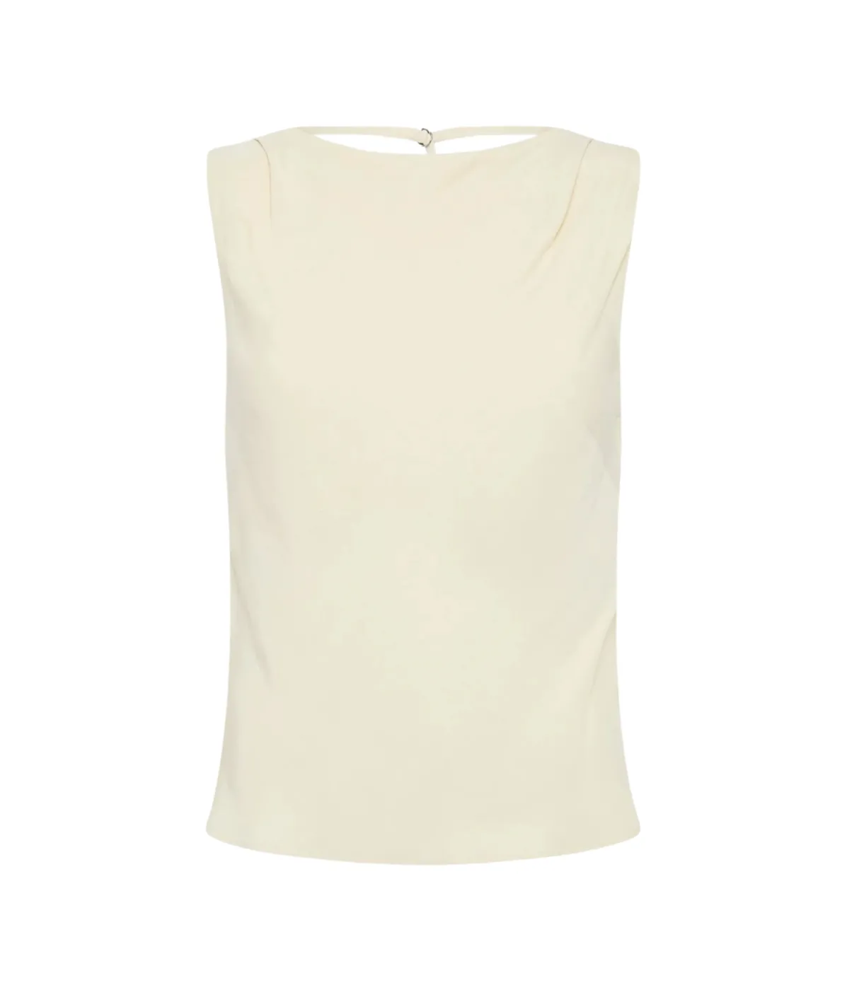 Draped Cowl Top In Dove