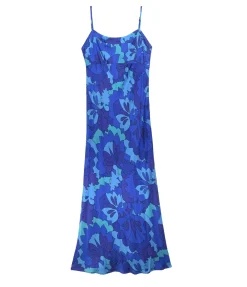 Dulcia Maxi Dress In Looking Glass Blue