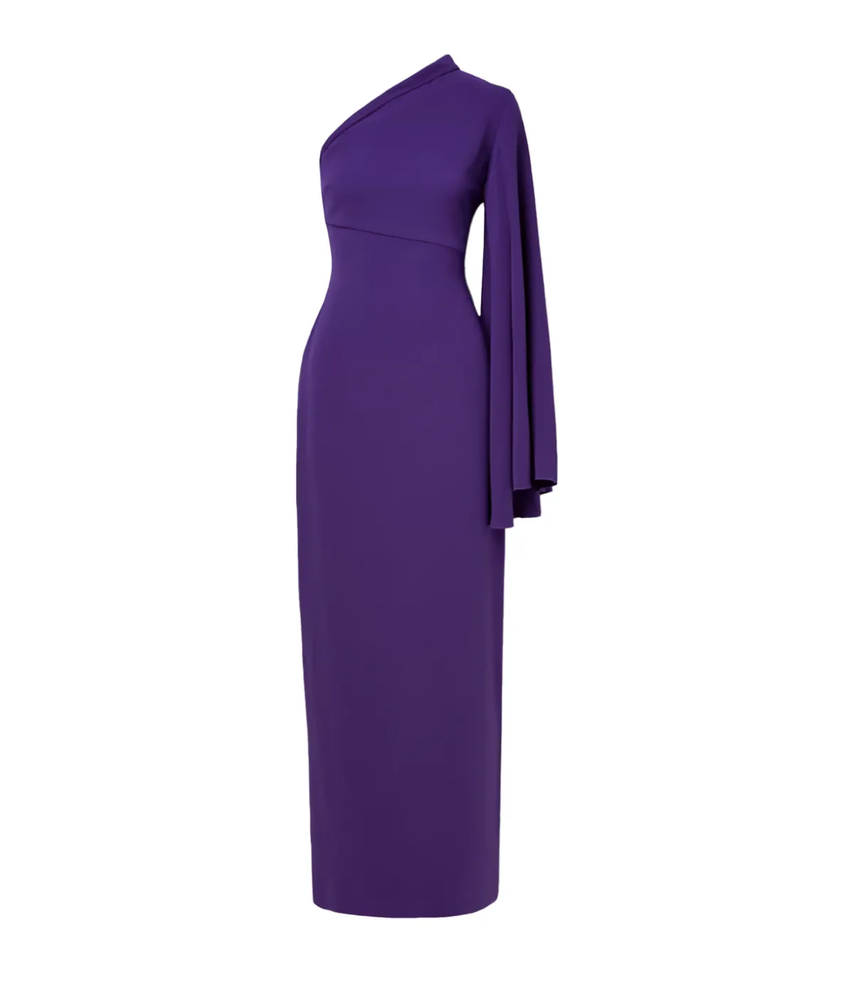 Elisa Woven Crepe Maxi Dress In Amethyst