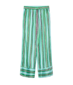Ellie Tie Waist Pant In Aqua