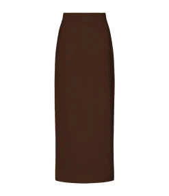 Emma Pencil Skirt In Chocolate
