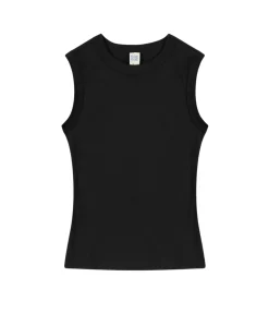 Esme High Neck Tank In Black