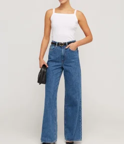 Eva Wide Tapered Leg In Sweet Memory