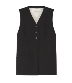 Fiore Vest In Black