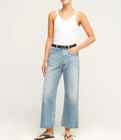Gaucho Wide Leg Denim In Sodapop
