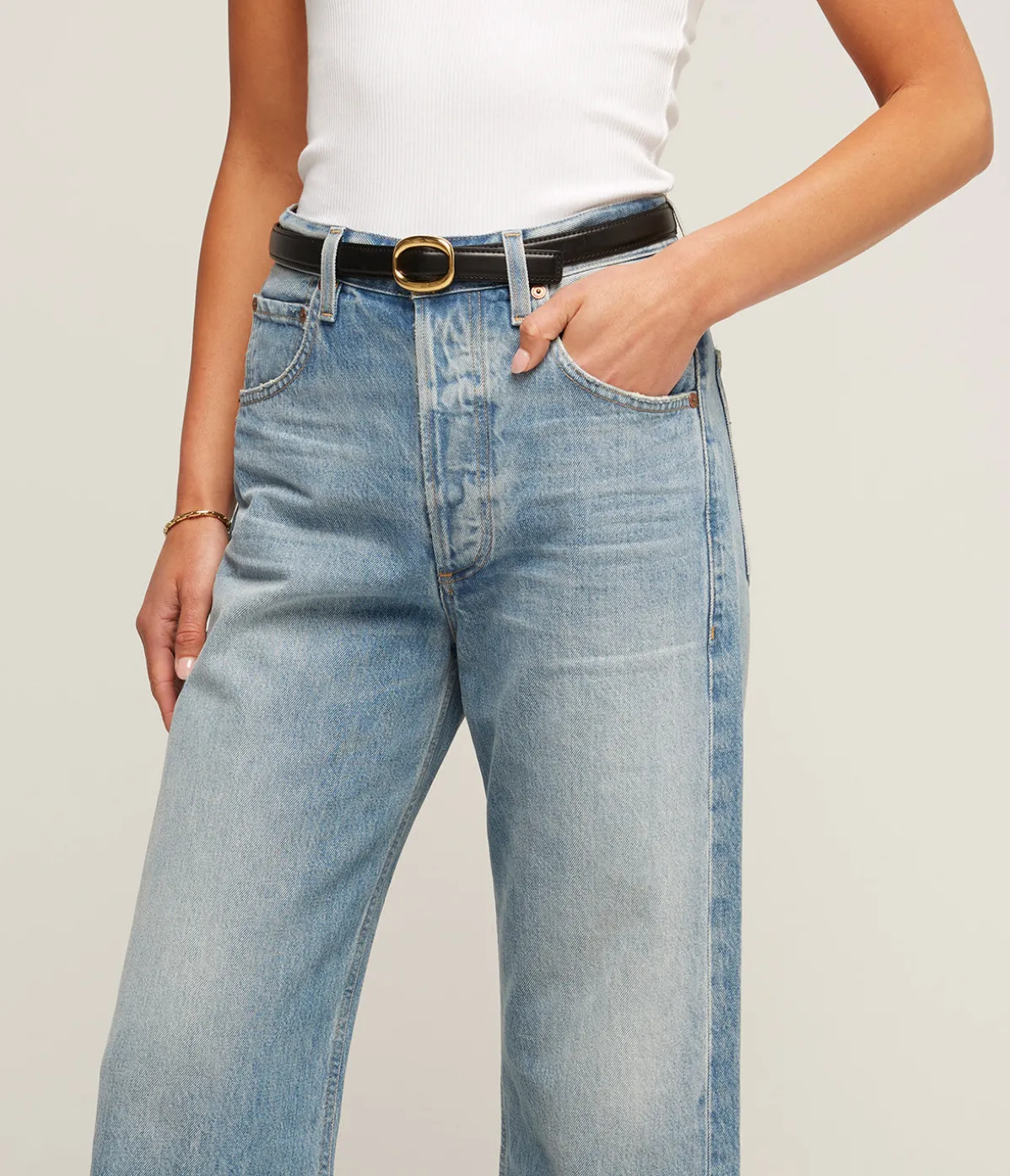Gaucho Wide Leg Denim In Sodapop