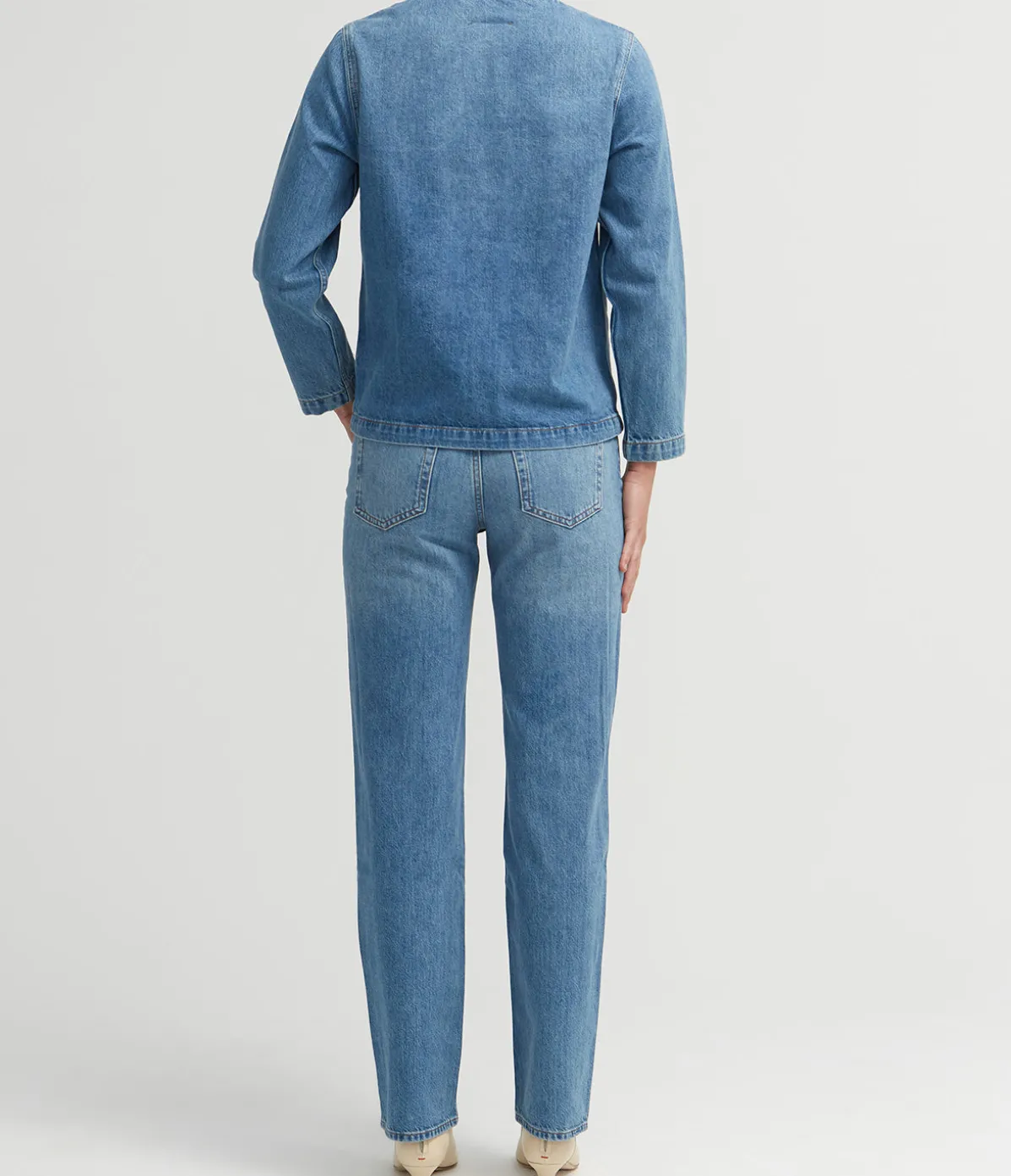 Gavin Long Jean In Atlantic Blue