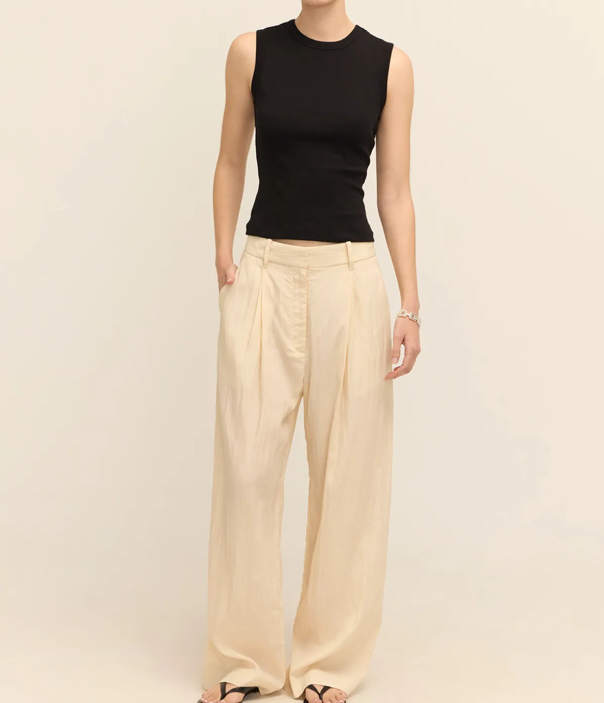Goddard Parachute Pant In Bisque