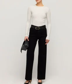 Grace High Rise Wide Leg In Jet Black