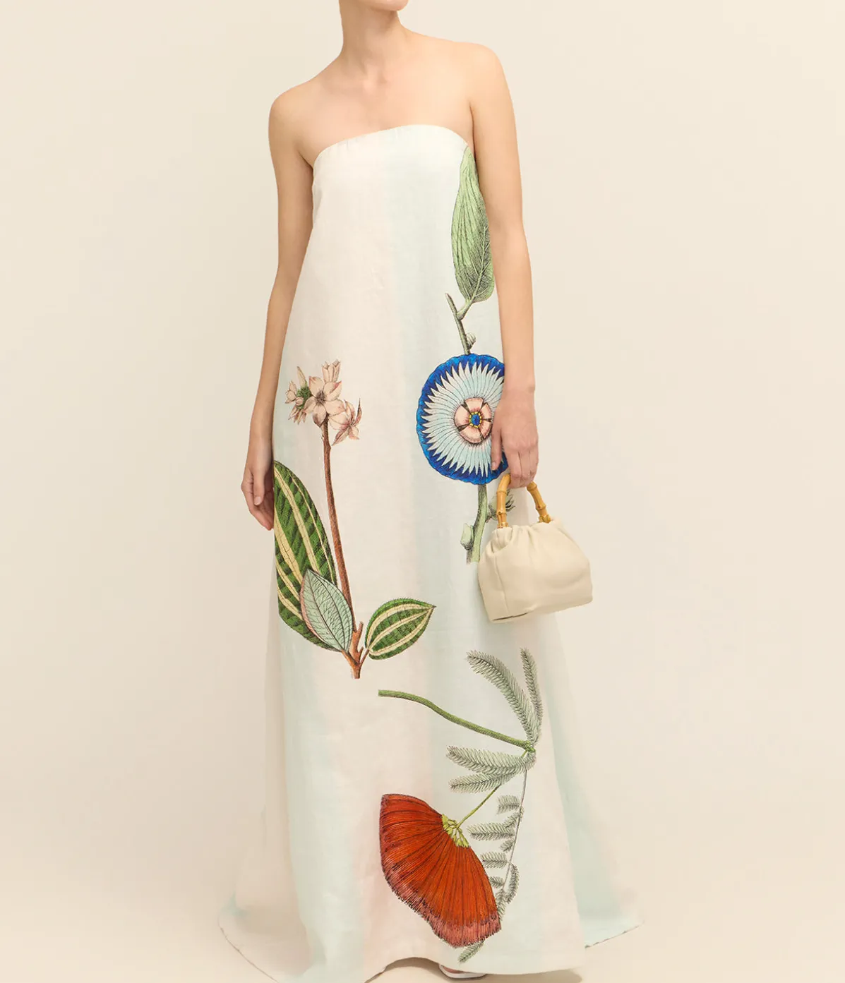 Grand Floral Gown In Multi