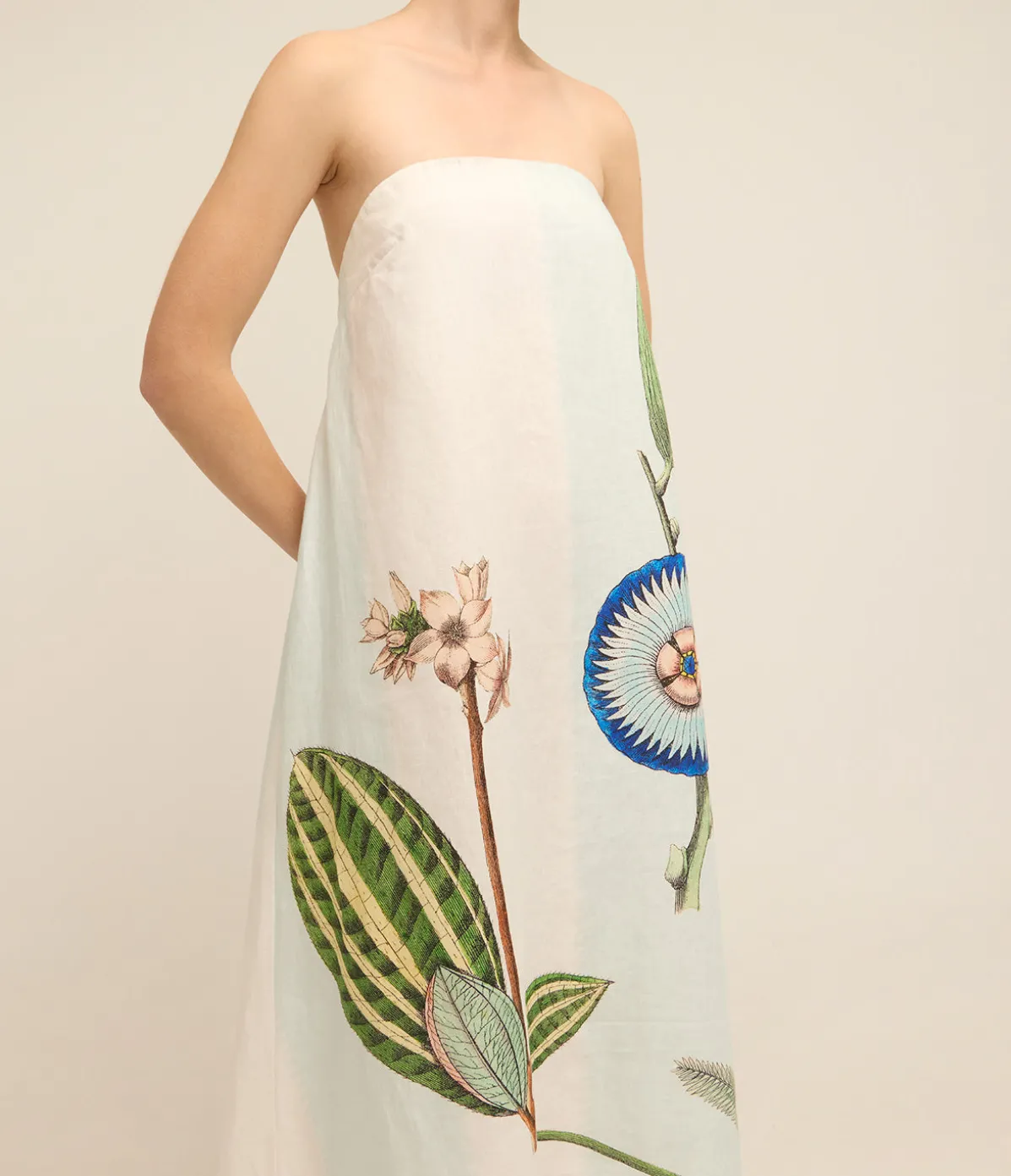 Grand Floral Gown In Multi