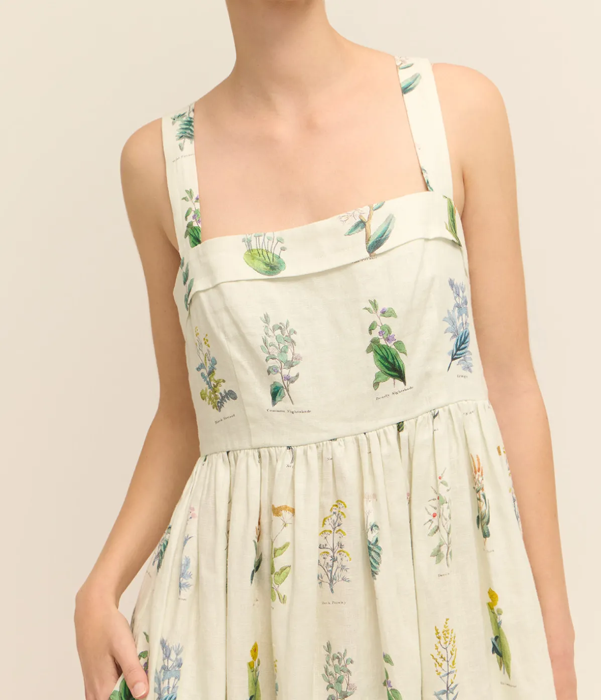 Greenhouse Floral Sundress In Mist