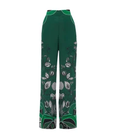 Havana Crepe Trouser In Enchantress Emerald