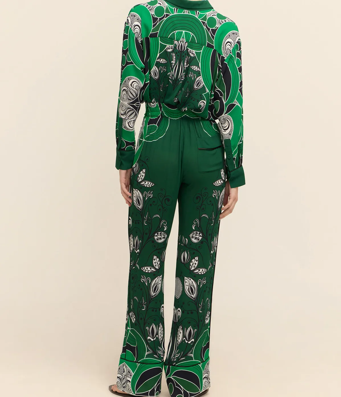 Havana Crepe Trouser In Enchantress Emerald