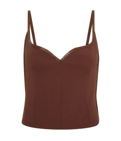 Heart Bodice Singlet In Cocoa