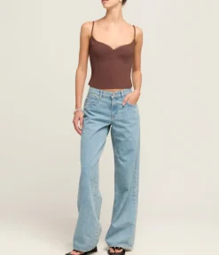 Heart Bodice Singlet In Cocoa