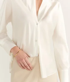 High Waisted Bias Pant In Shell