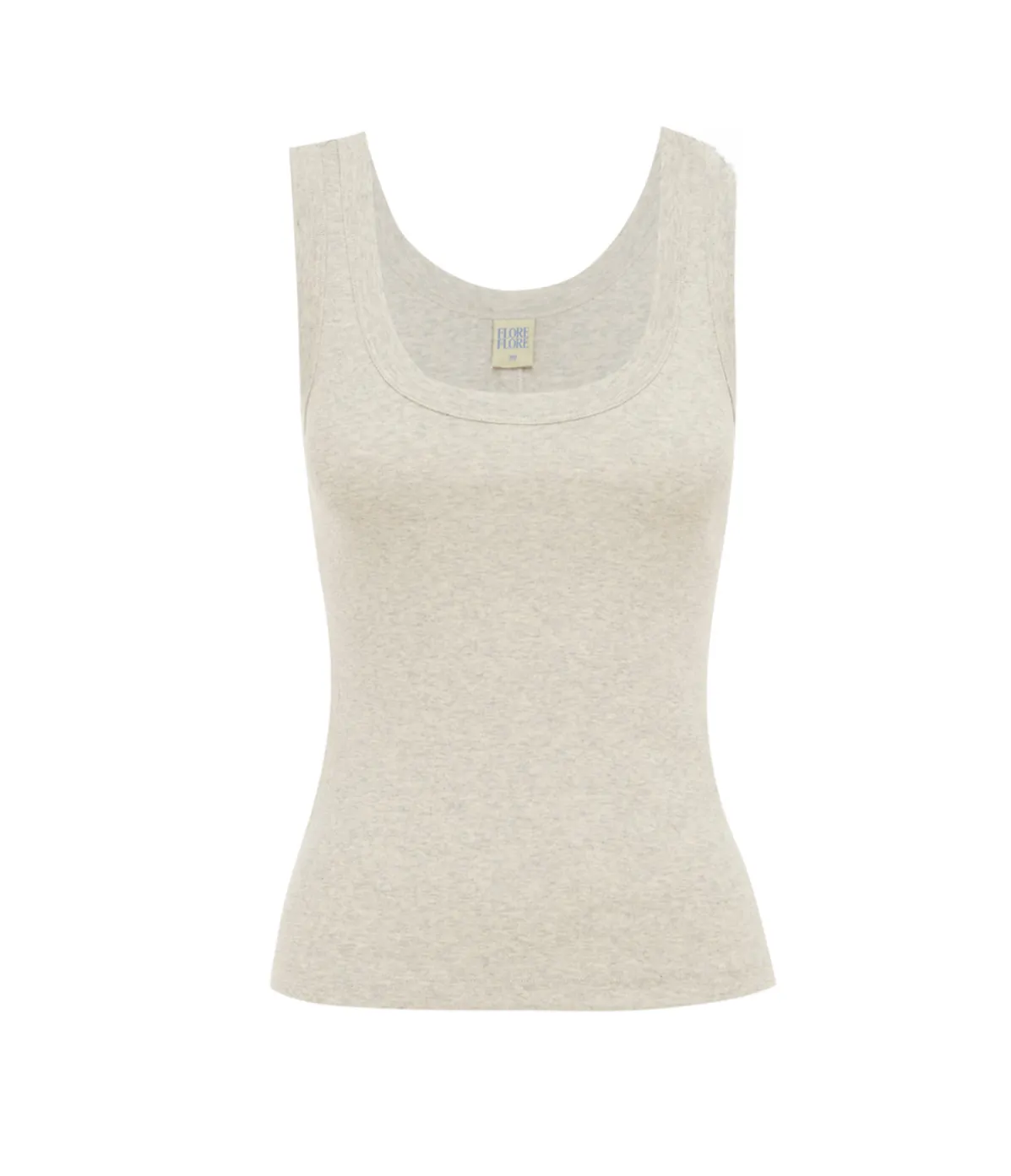 Hillie Scoop Neck Tank In Grey