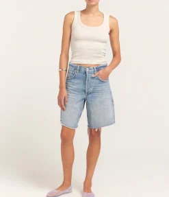 Hillie Scoop Neck Tank In Grey