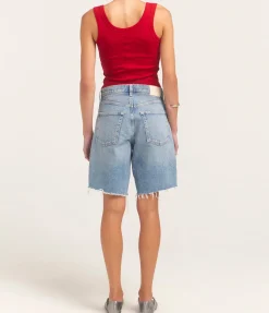 Hillie Scoop Neck Tank In Red
