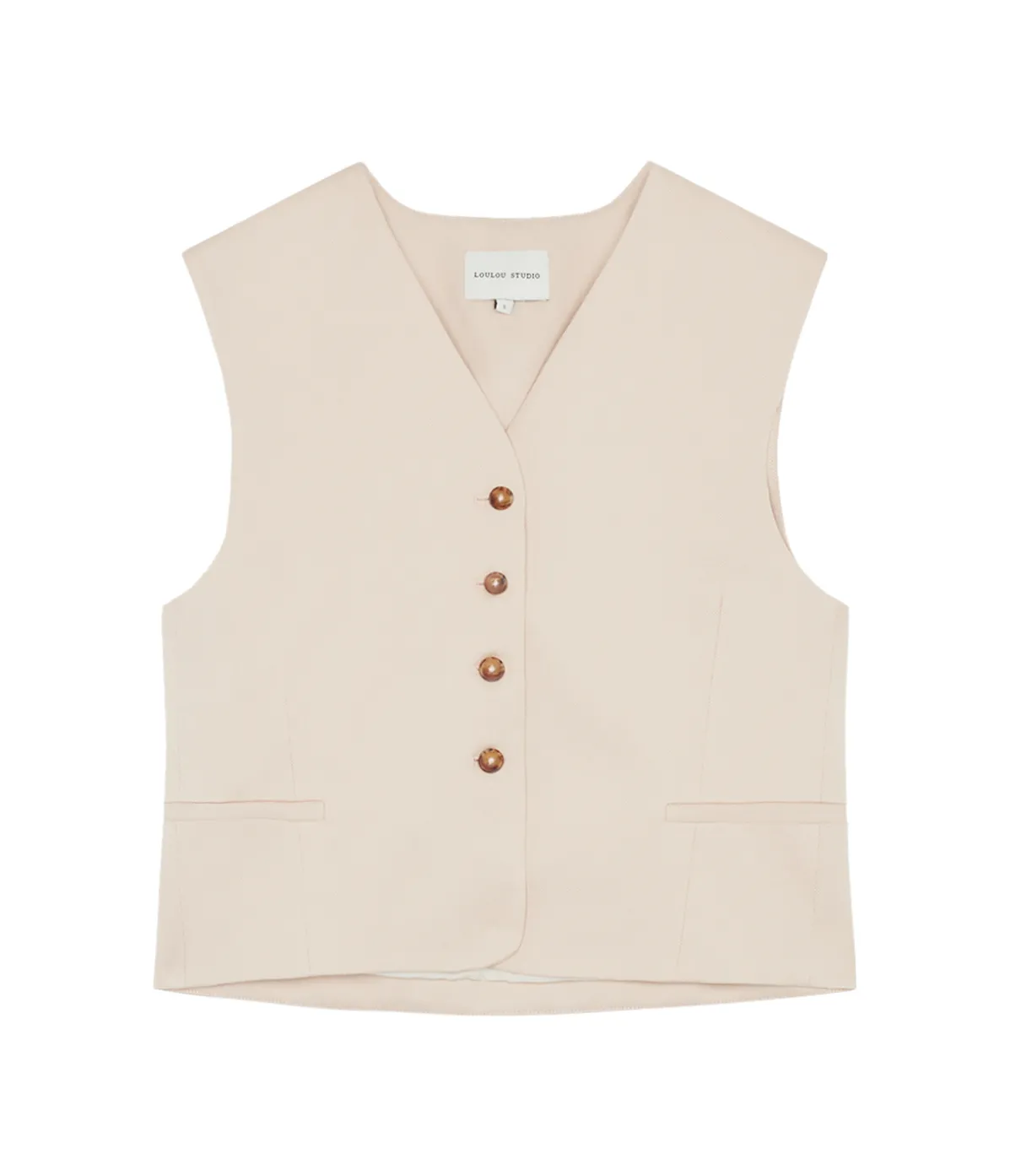 Iba Vest In Cream Rose