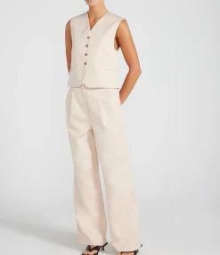 Iba Vest In Cream Rose