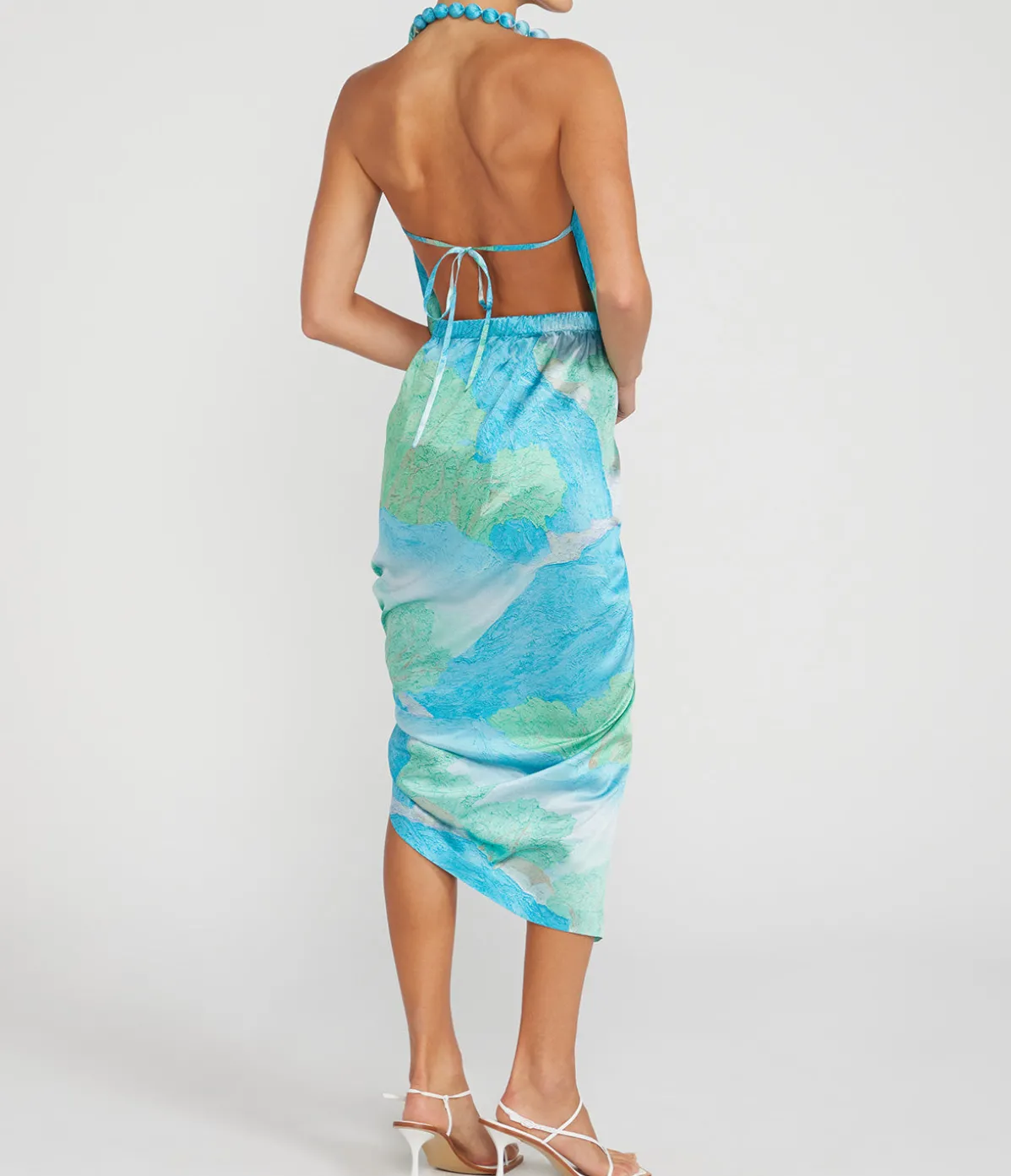 Iluka Sleeveless Dress In Landscape