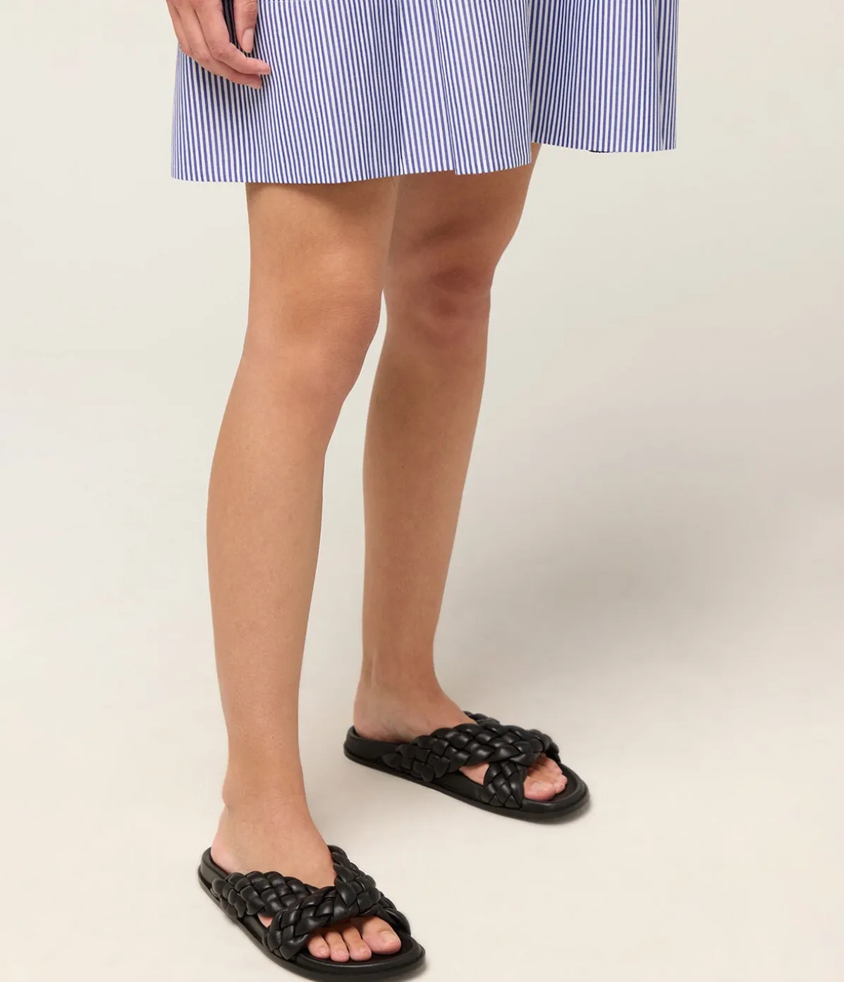 Ina Knotted Slide In Black