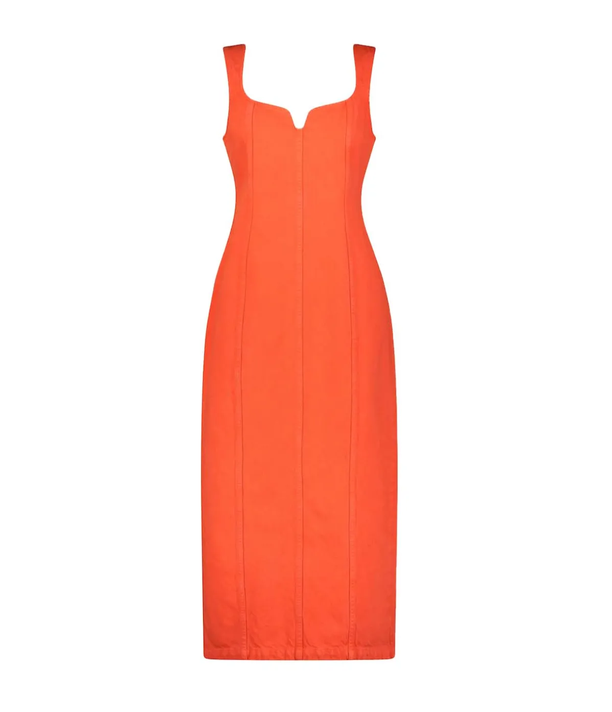 Indya Denim Maxi Dress In Poppy