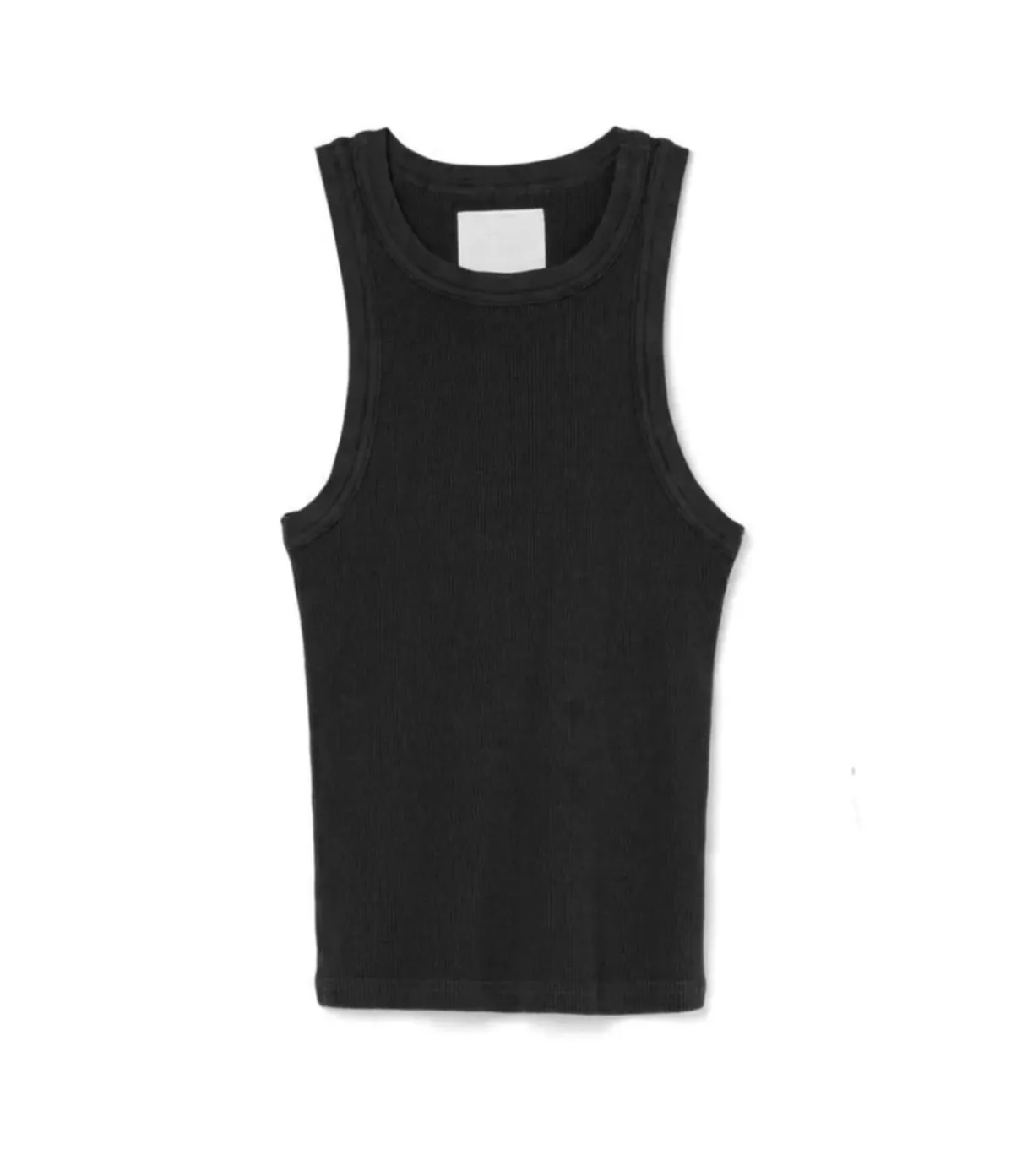 Isabel Rib Tank In Black