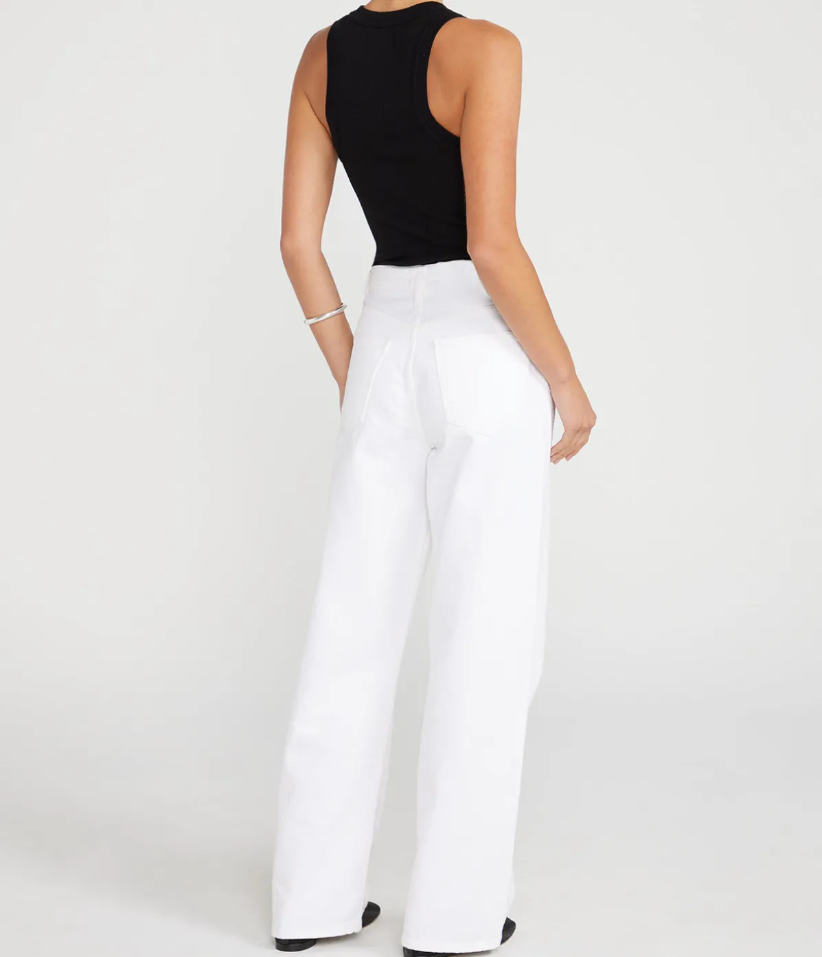 Isabel Rib Tank In Black
