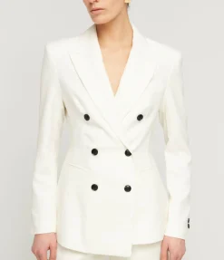 Jacqueline Wool Blazer In Snow