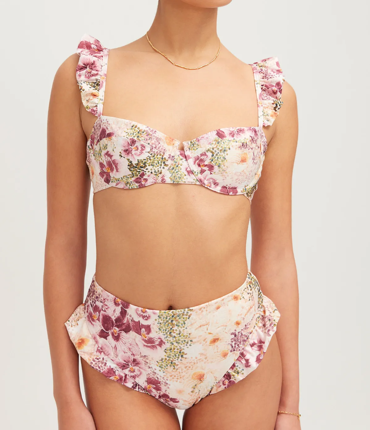 Jengibre Bikini Bottom In Florecer