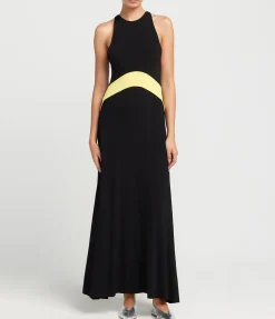 Jonati Halter Dress In Noir