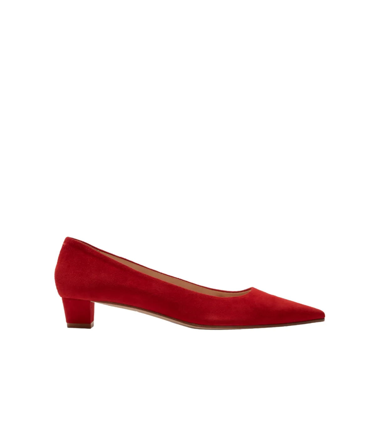 Judi Suede Pump In Red