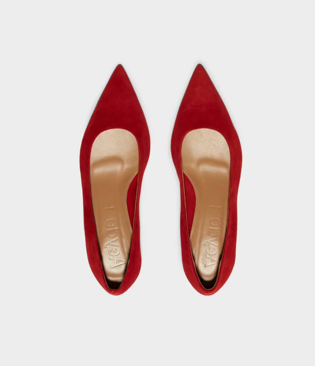 Judi Suede Pump In Red