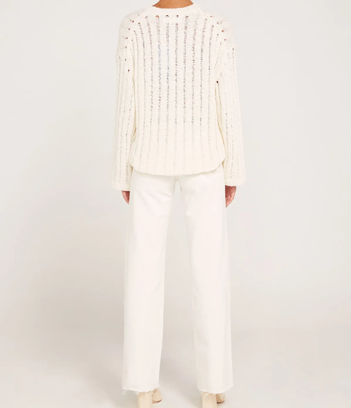 Julia Crew Neck Knit In Pristine