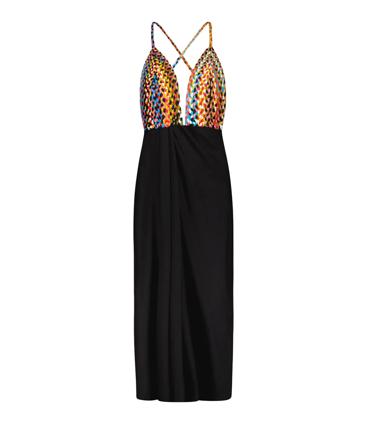 Jutta Two Tone Dress In Multicolour