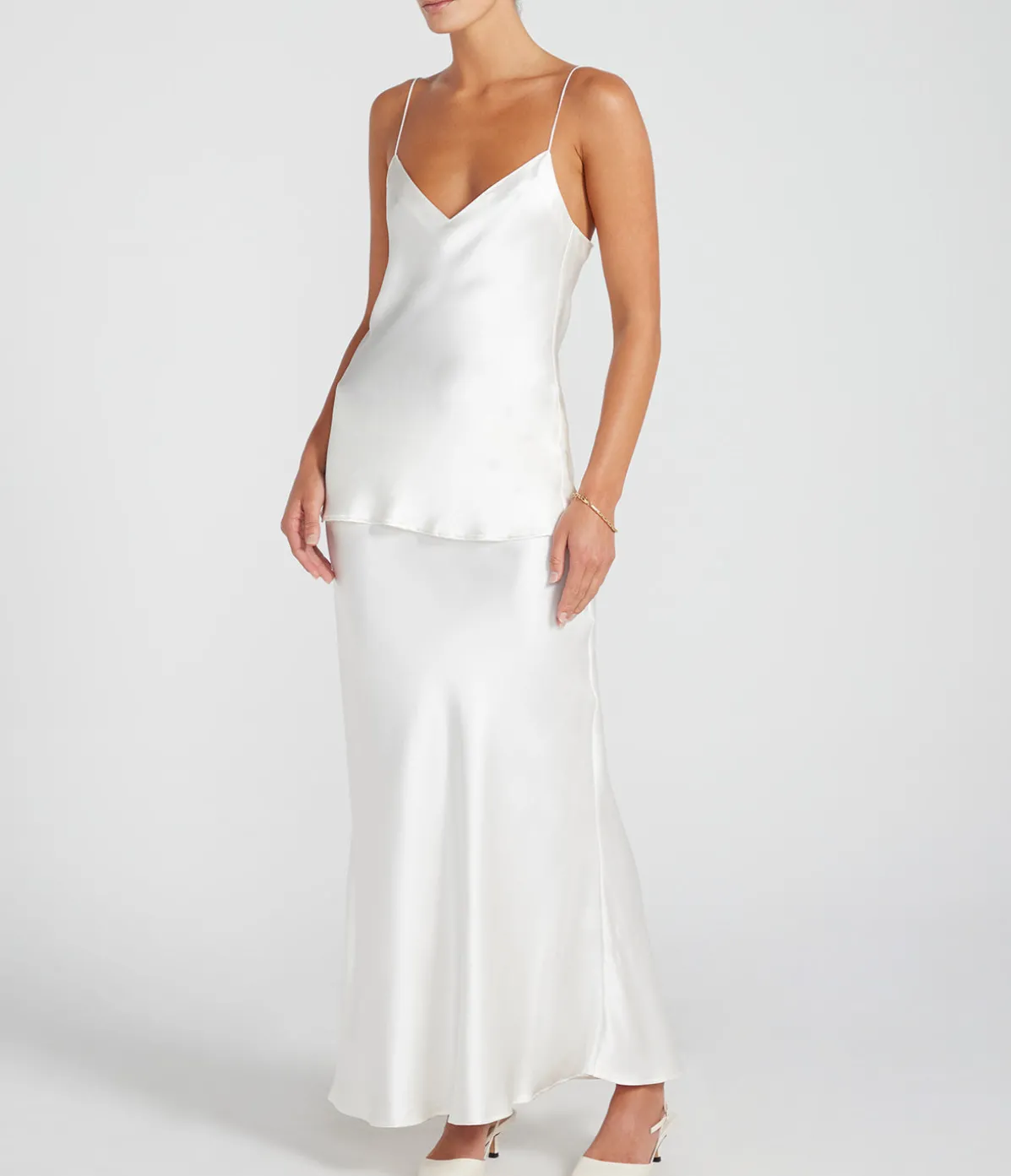 Kate Slip Camisole In Ivory