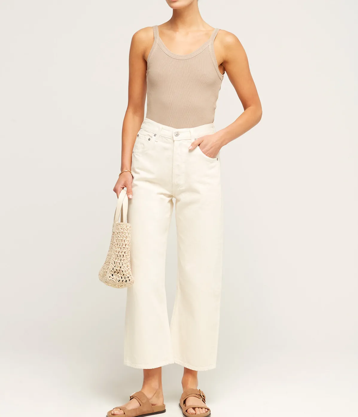 Katia Scoop Neck Tank In Sandatlas