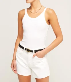 Katia Scoop Neck Tank In White