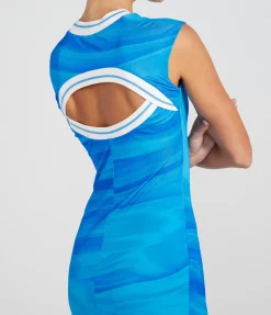 Kent Sleeveless Dress In Ibiza Blue