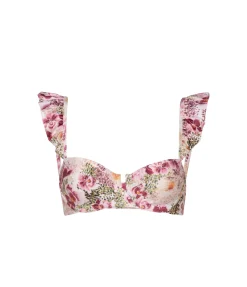 Kiwi Bikini Top In Florecer