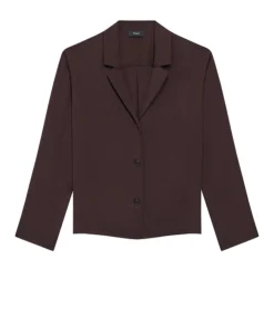Lapell Collared Blouse In Hickory