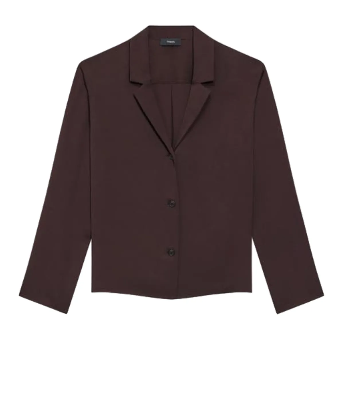 Lapell Collared Blouse In Hickory