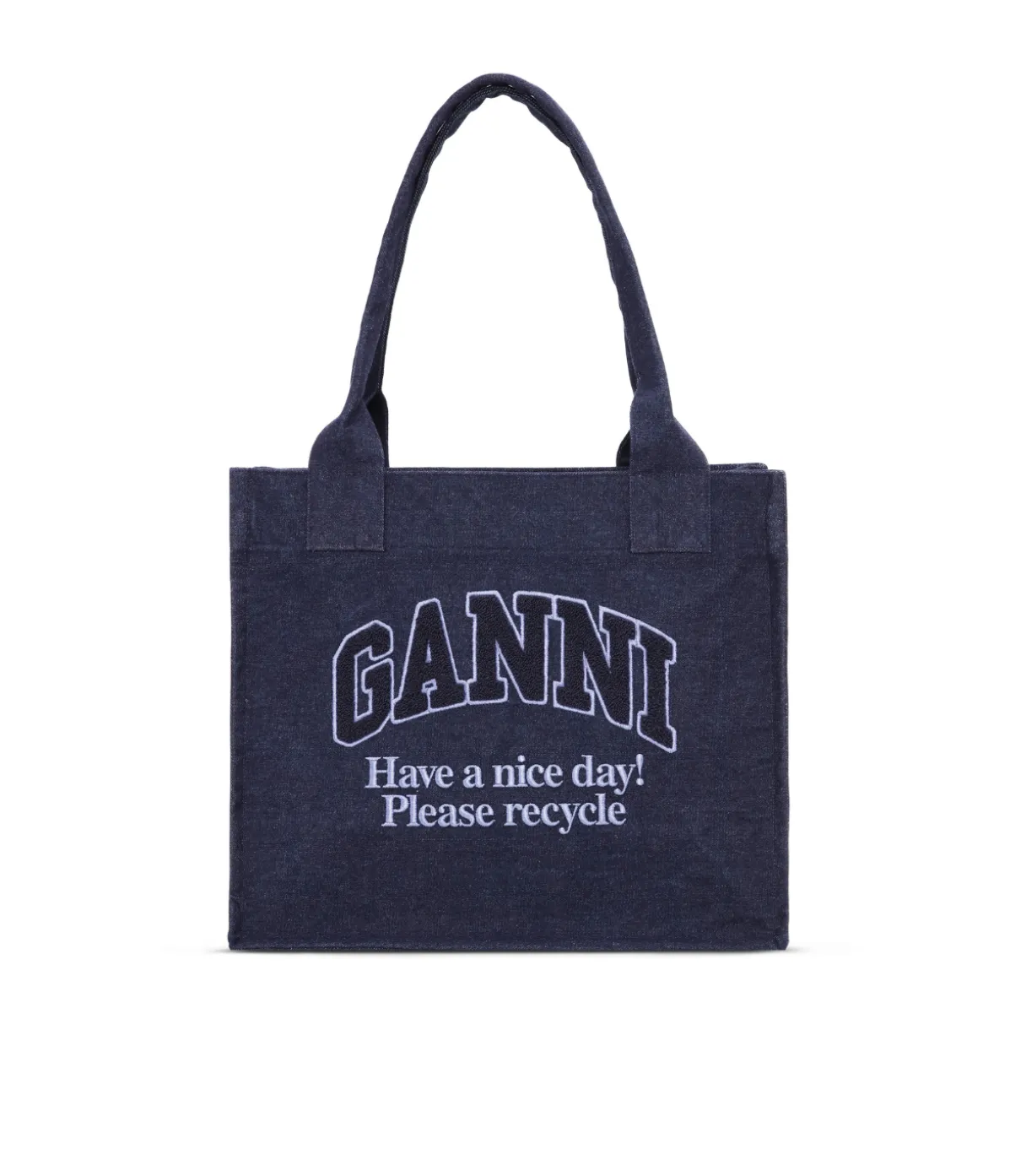 Large Shopper Bag In Denim