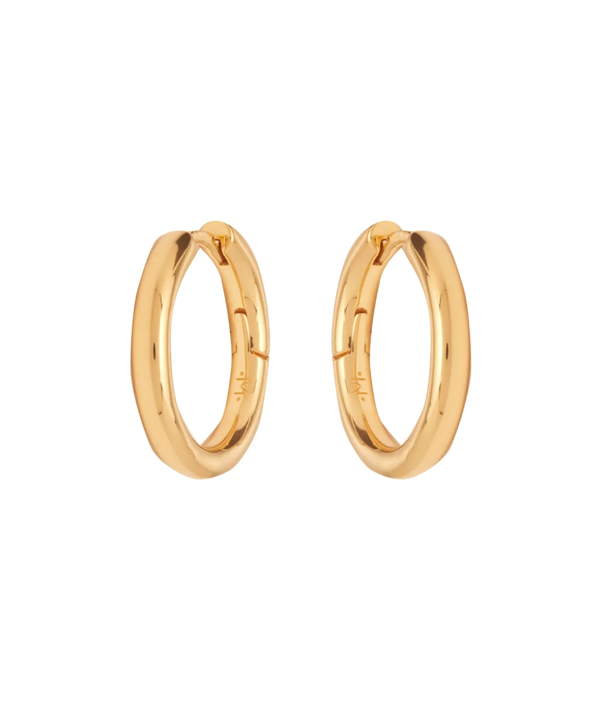 Large Tunnel Hoop In Gold