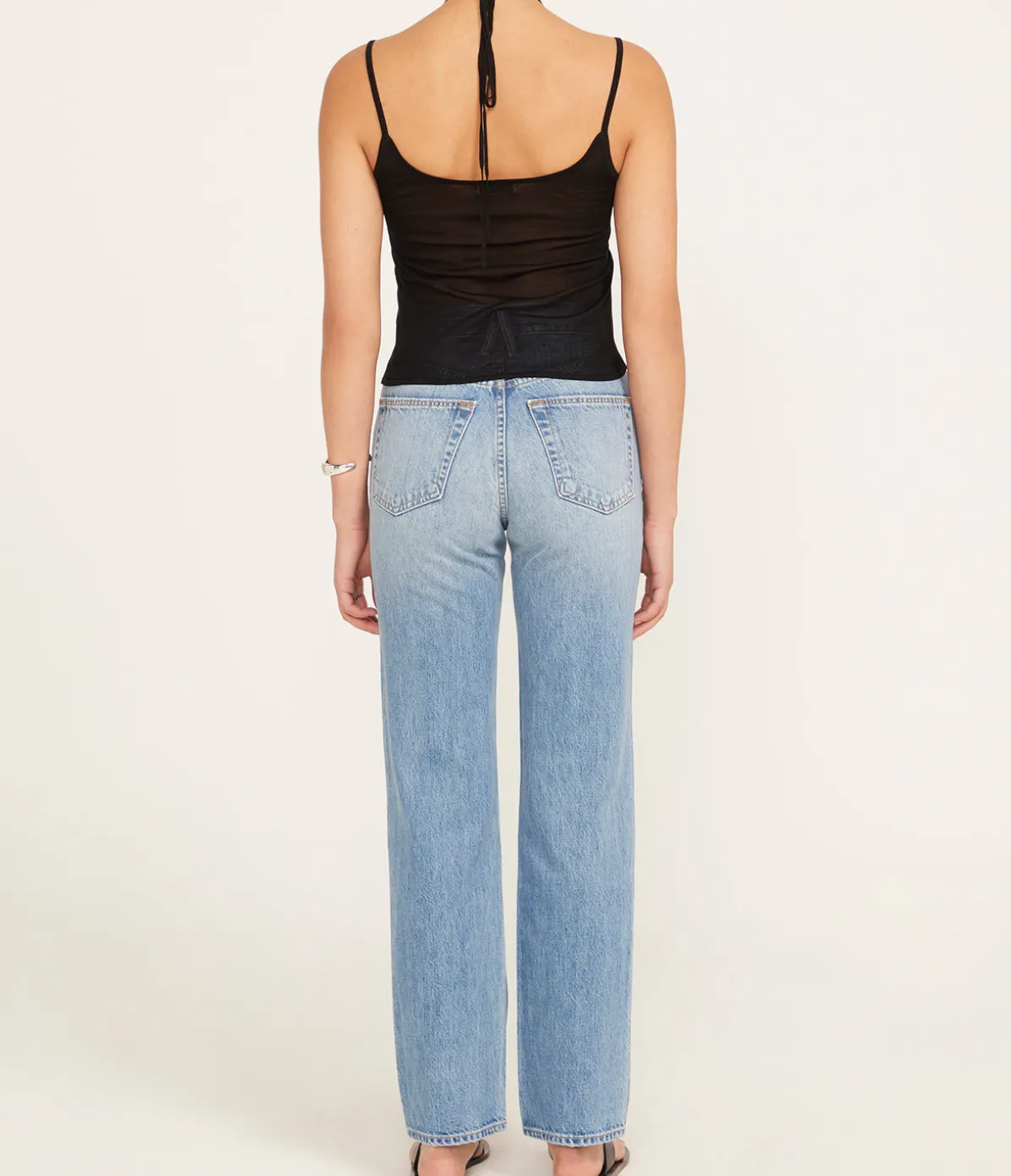Layered Halter Tank In Black